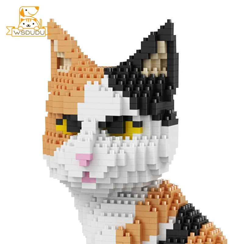 Mini Bloques De Construcción De Gatitos – 2 Unidades, Reutilizables, Para Niños De 6+ Años Y Adultos