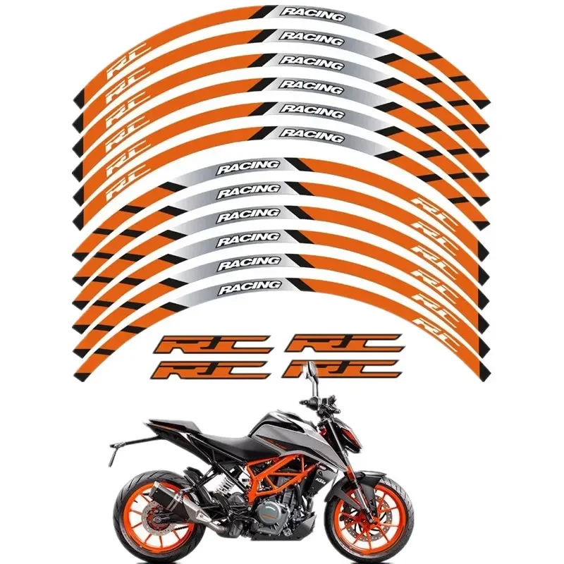 FOR KTM DUKE 125 150 200 300 390 790 990 1290 Motorcycle Parts Contour Wheel Decoration Decal Sticker -1 Accessories