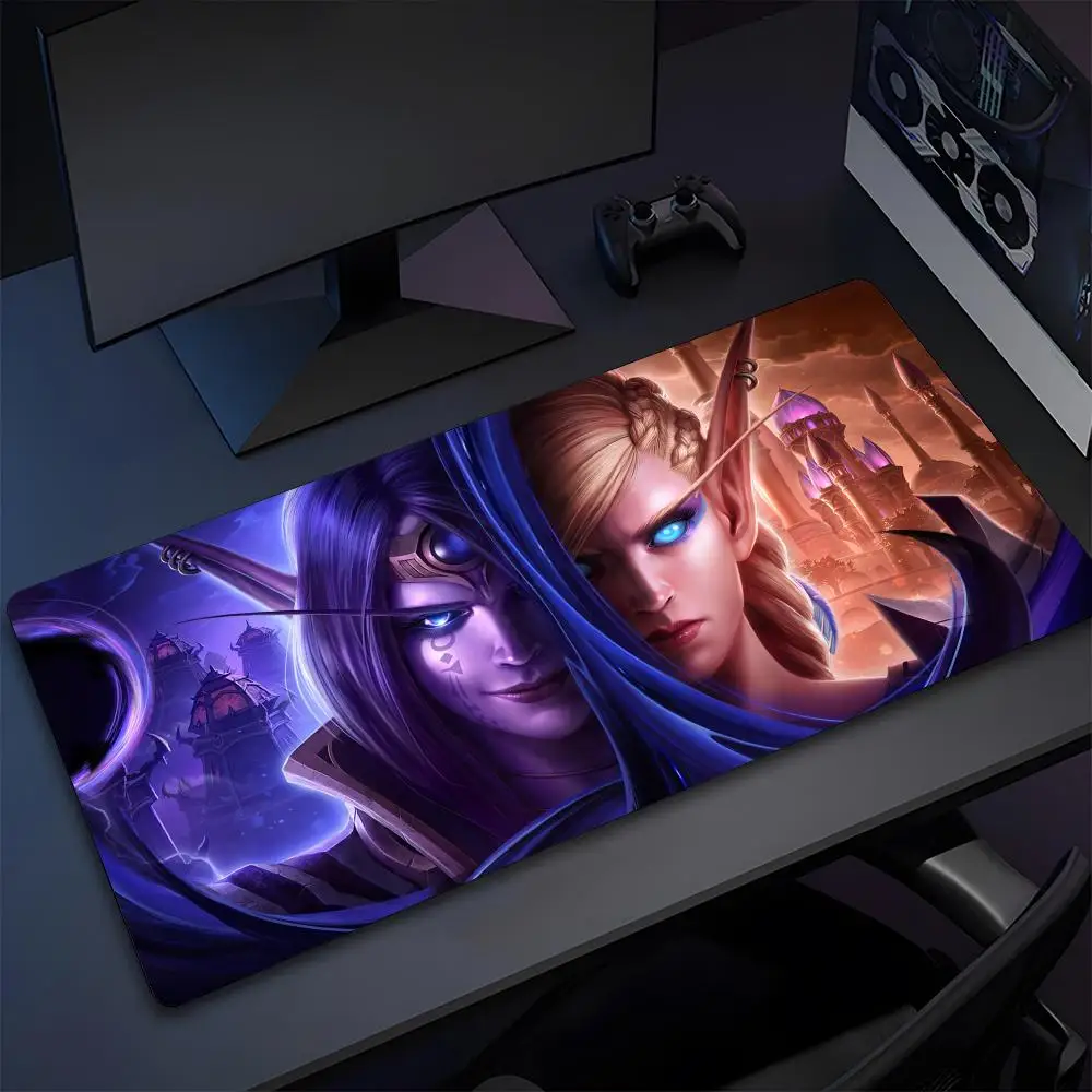 لوحة ماوس W-World Of Warcraft لوحة ماوس مطاطية طبيعية عالية الجودة، لوحة ماوس للكمبيوتر المحمول الأكثر احترافية وقابلة للغسل