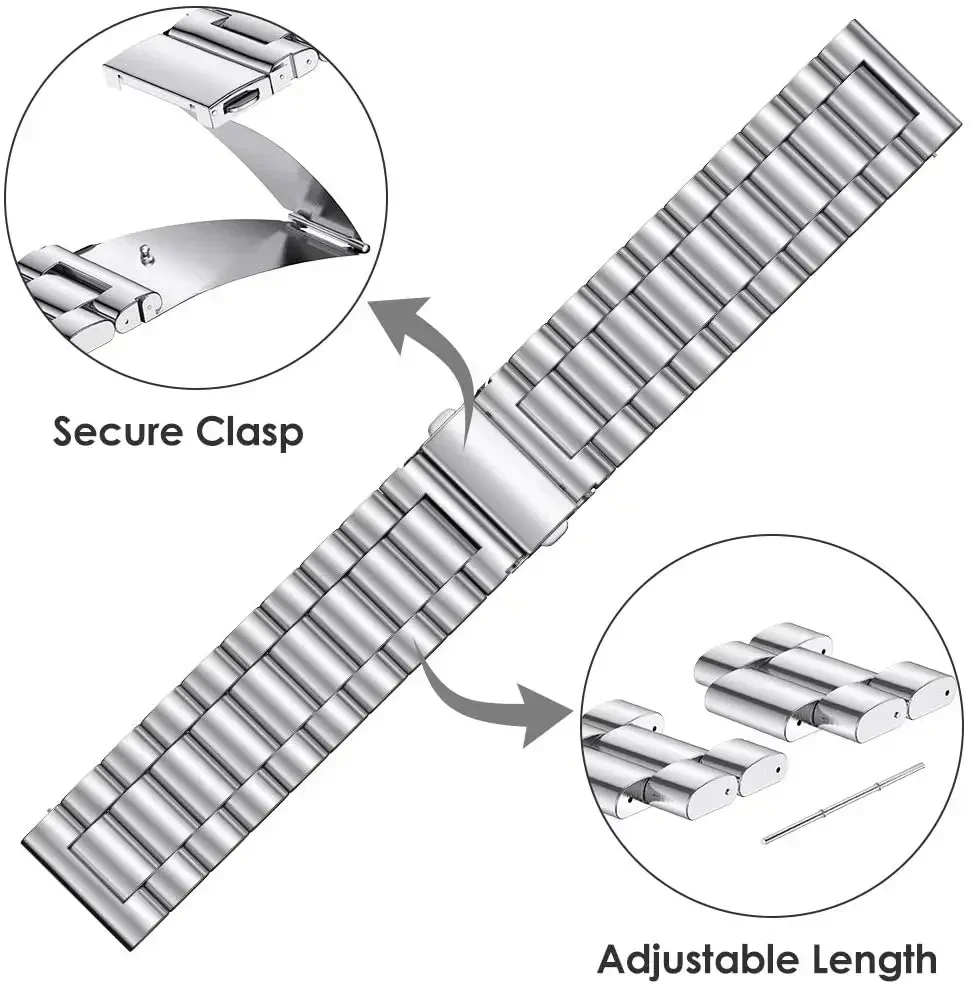 22mm 20mm Metal Strap for Redmi Watch 5 Active Watchband Stainless Steel Wristband for Redmi Watch 5 Lite Bracelet Accessories