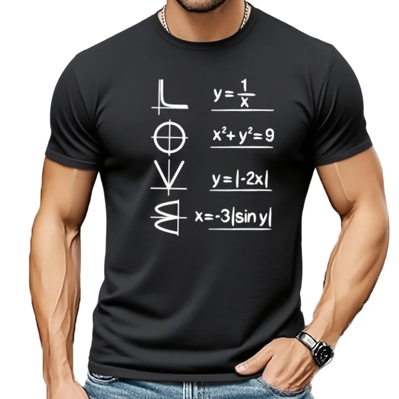 Camiseta de manga corta para hombre, camisa holgada con cuello redondo y estampado divertido, ropa informal de verano