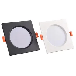 Kwadratowe przyciemniane diody LED 7W 9W 12W 15W 20W Chip SMD5730 wbudowane Ultra cienkie lampy reflektor sufitowe AC90-260V CRI 98