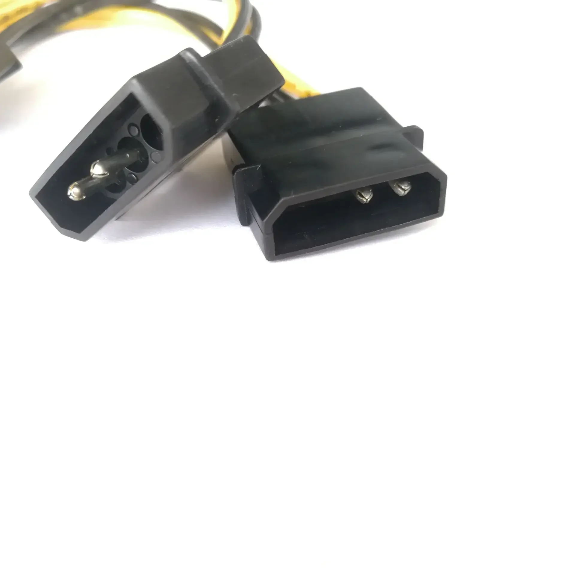 Servidor de PC Dual 2 IDE Molex interno a CPU 8pin 8p, convertidor de Cable de alimentación 18awg, 15cm