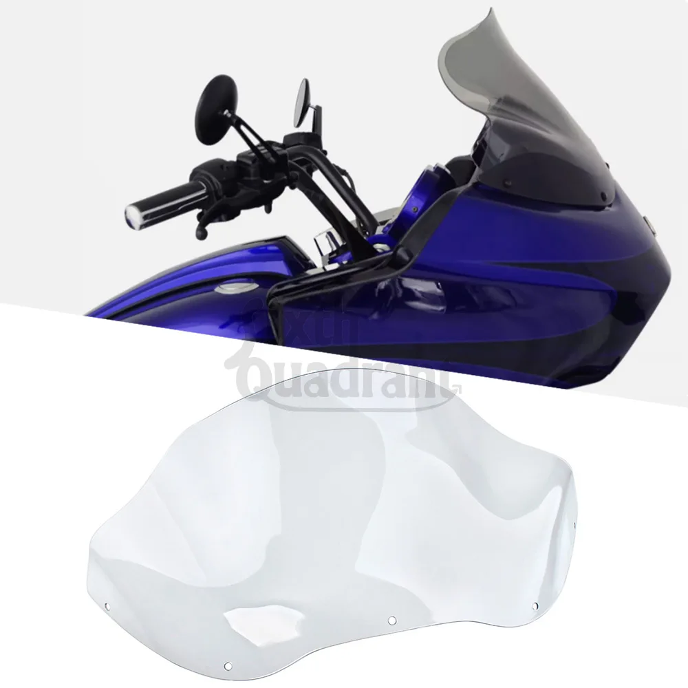 

12.5" Clear Abs Wave Motorcycle Windscreens/Wind Deflectors Fit For Harley Davidson Road Glide Custom Cvo Ultra Models 1998-2013