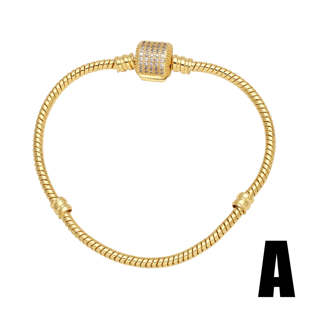 FLOLA Gold Silver Color Snake Chain Bracelets for Women DIY Bracelets Making Dainty Jewelry brtf37
