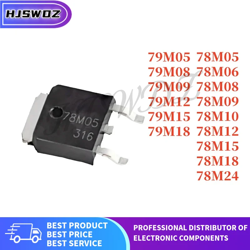 10PCS 79M05 79M09 78M06 78M12 78M10 78M08 79M18 78M24 78M09 79M08 78M05 78M18 78M15 79M12 79M15 79M18 78M24 TO-252 In Stock