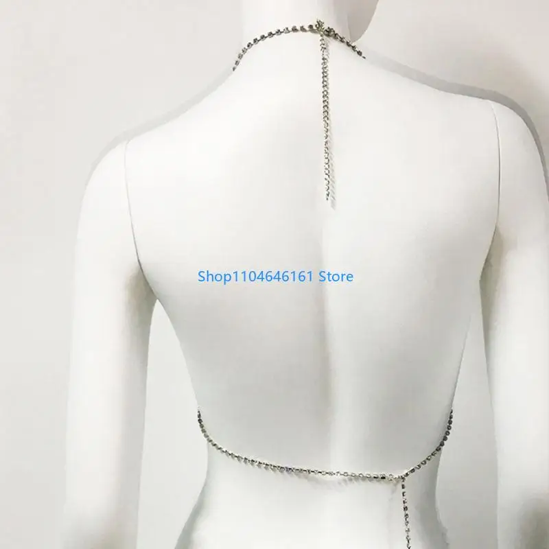 Body Halter-Backless Chain-Bra Beach Body Jewelry Adjustable-Chest Chain Women