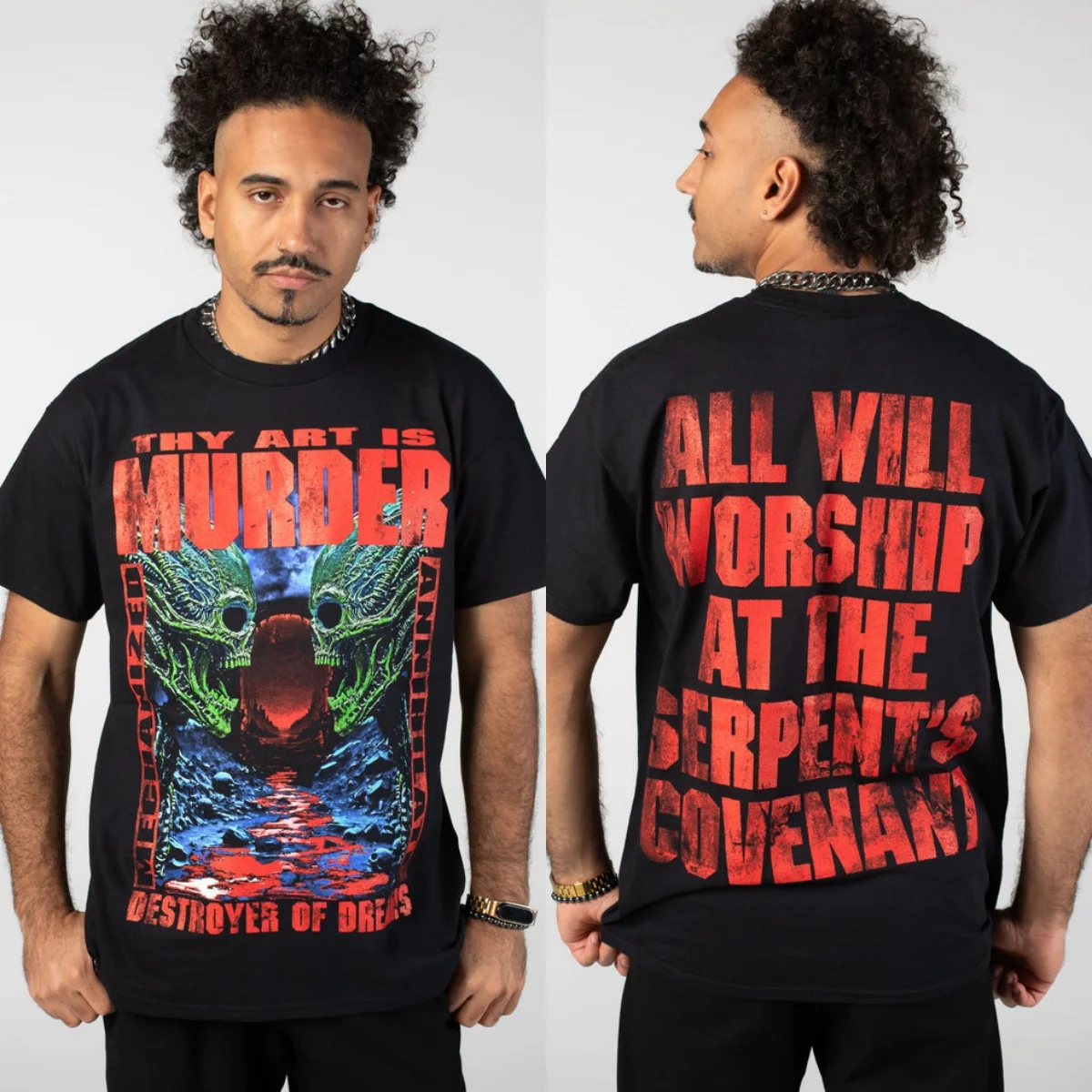 Y2k Thy Art Is Murder Graphic Cotton T-shirt Unisex Summer Short Sleeve Fashion Brand Tee Luxury Casual Vintage Tees view 6