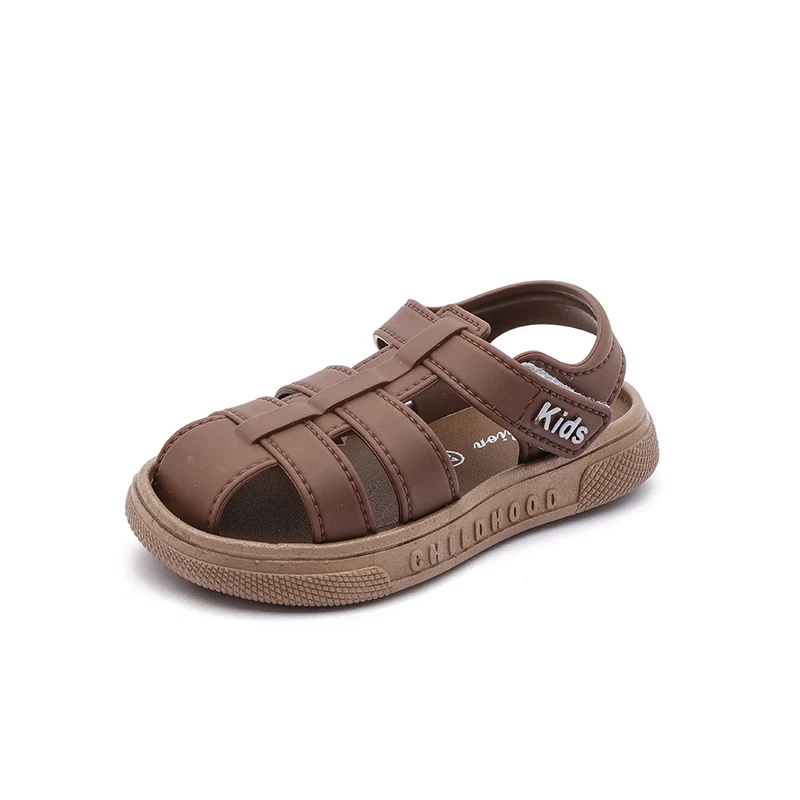 

Летние детские сандалии 2026 года, новинка, мягкая подошва для малышей, дышащие пляжные повседневные туфли для маленьких детей, минималистичный дизайн