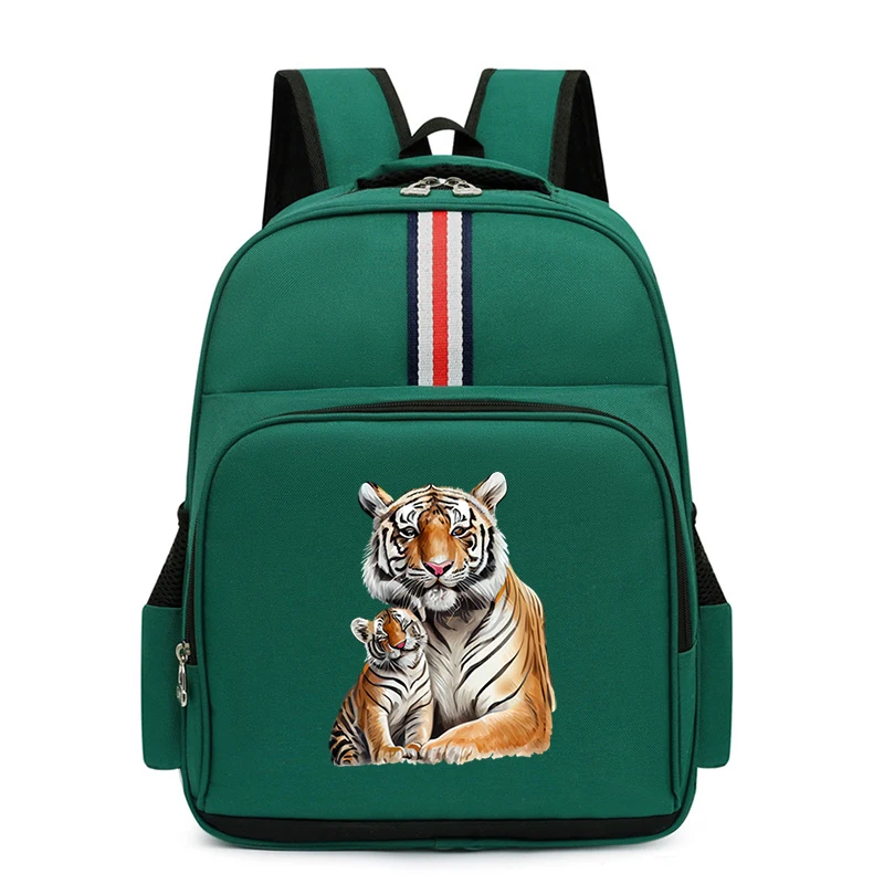 Kids Cartoon Animal Backpack Children Tiger Print SchoolBag Boys Girls Fashion Brand Waterproof Primary BookBag Mochila Infantil