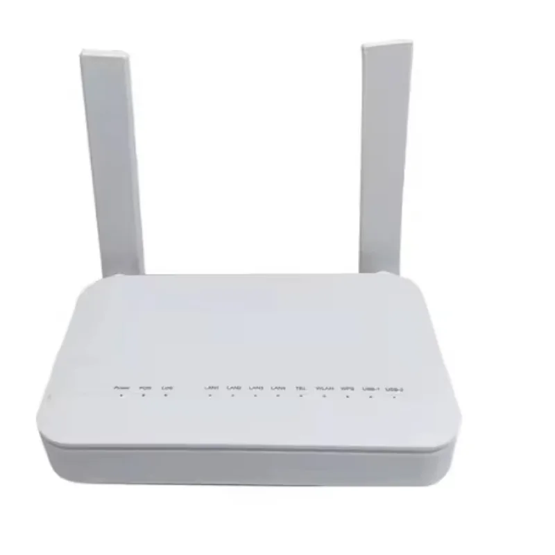 F6610M XGPON ONU ONT FTTH Modem Router WiFi 6 Dual Band 5dBi Antenna 4GE 1TEL USB AX3000 English Firmware Fiber Optic Equipment