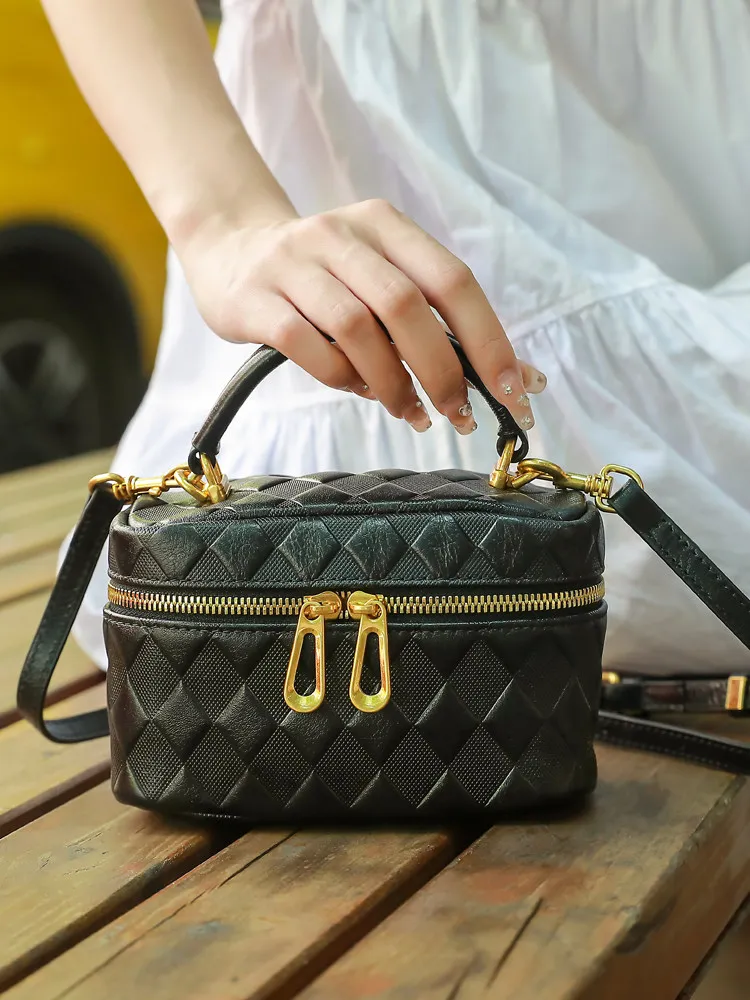 genuine-leather-women-cosmetic-bag-new-mini-box-shoulder-crossbody-purse-diamond-pattern