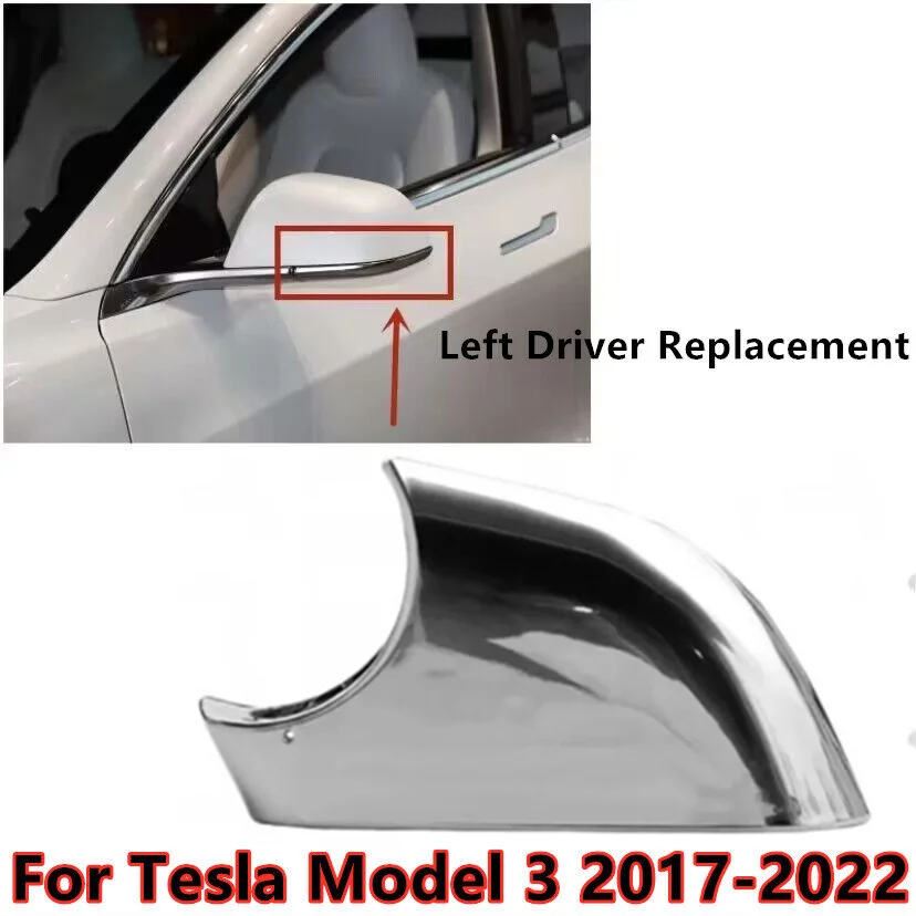 

Left Driver Side Wing Mirror Cover Lower Bottom Holder For TESLA MODEL 3 2017-23
