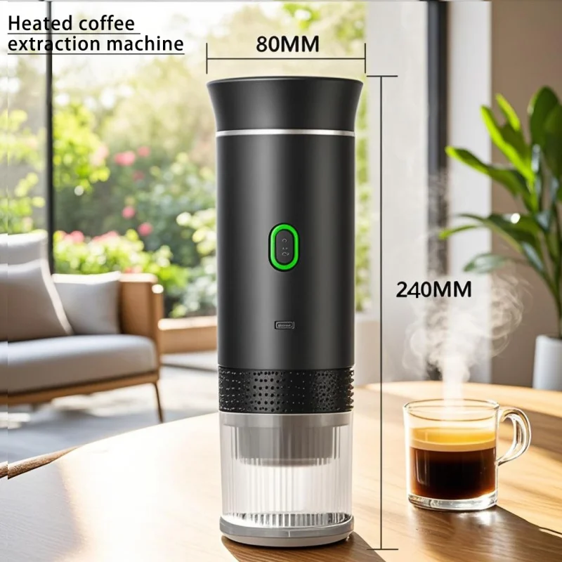 

3-in-1 Capsule Powder Travel Coffee Maker Wireless Electric Portable Espresso Coffee Machine for Car & Home Camping Coffee Maker