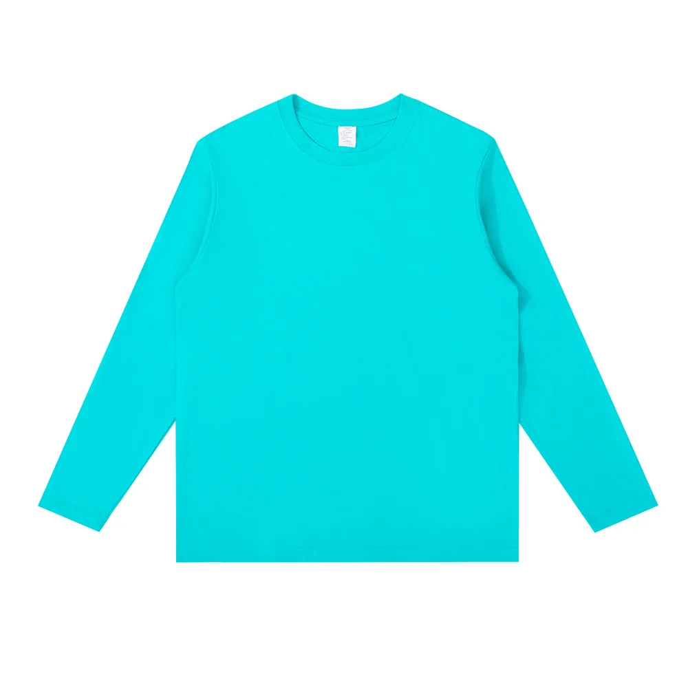 MRMT 2026 Brand New Combed Compactall Cotton Heavy Round Neck Solid Color Long Sleeve Men\'s T-Shirt Loose Bottomed Shirt Men\'s