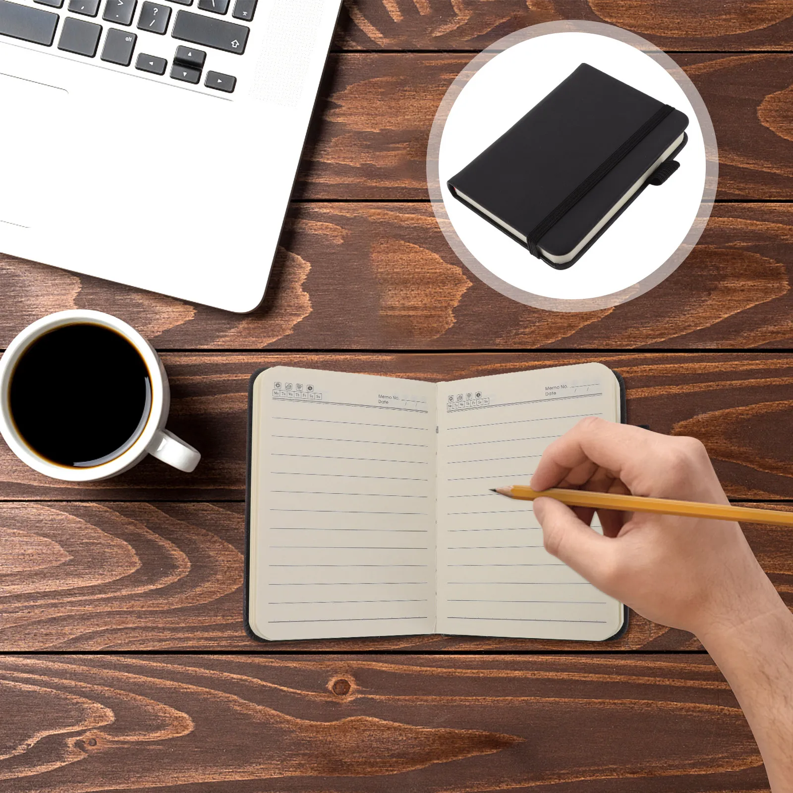 

2Pcs Mini Pocket Notebook Small Notepad Portable Business School Office Multi-Functional Memo Pad Little Notebook Pocket Size