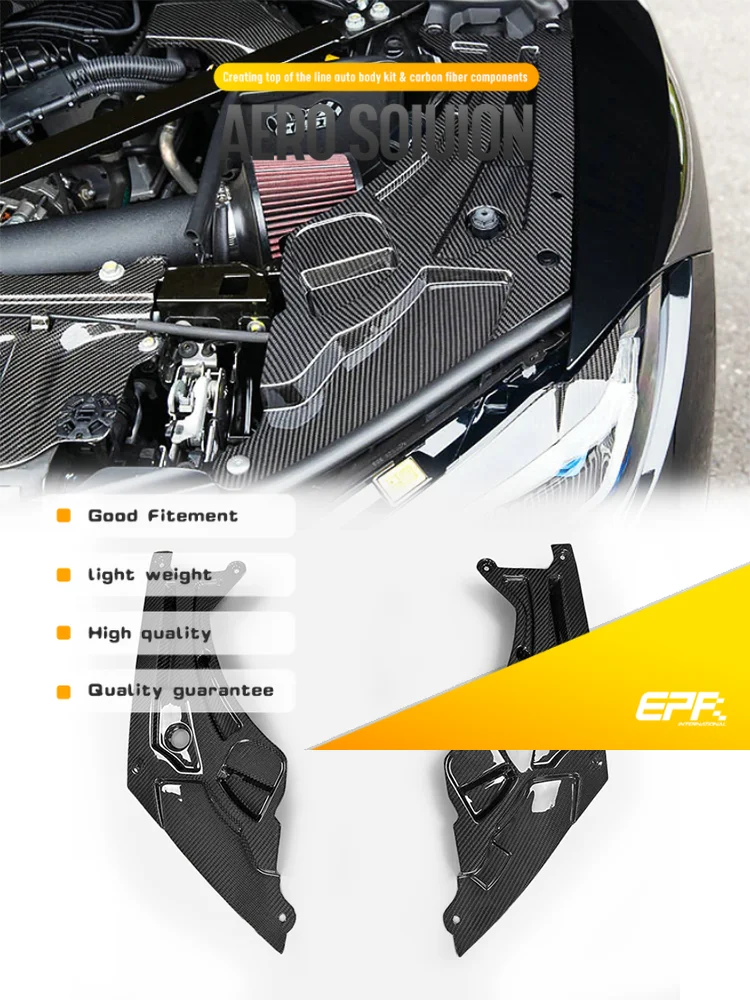 

Для BMW M3 G80 седан/M4 G82 Coupe Pre-Preg карбоновая отделка отсека двигателя — высококачественная эстетика и точная посадка