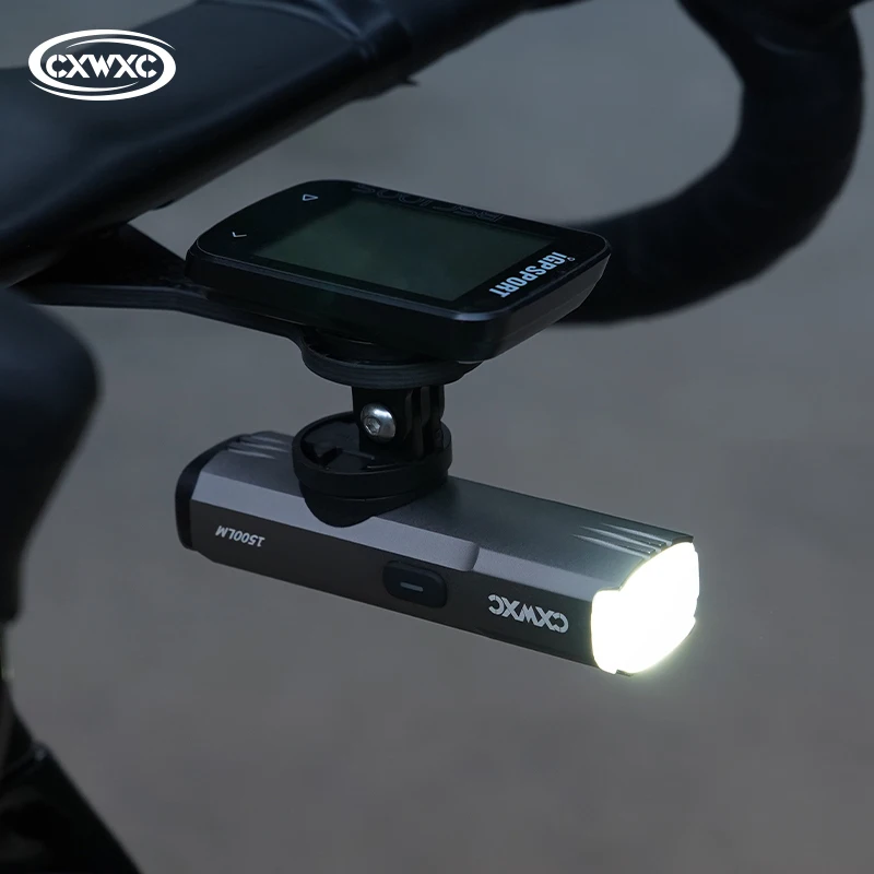 CXWXC 2000LM Wireless Control Bike Front Light MTB Road Bicycle IP66 Waterproof Type-C Charging Headlight With High＆Low Beams