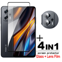 For POCO X4 GT 5G Glass For POCO X4 GT Tempered Glass 6.6 Inch Full Coverage Screen Protector For Xiaomi POCO X4 GT 5G Lens Film