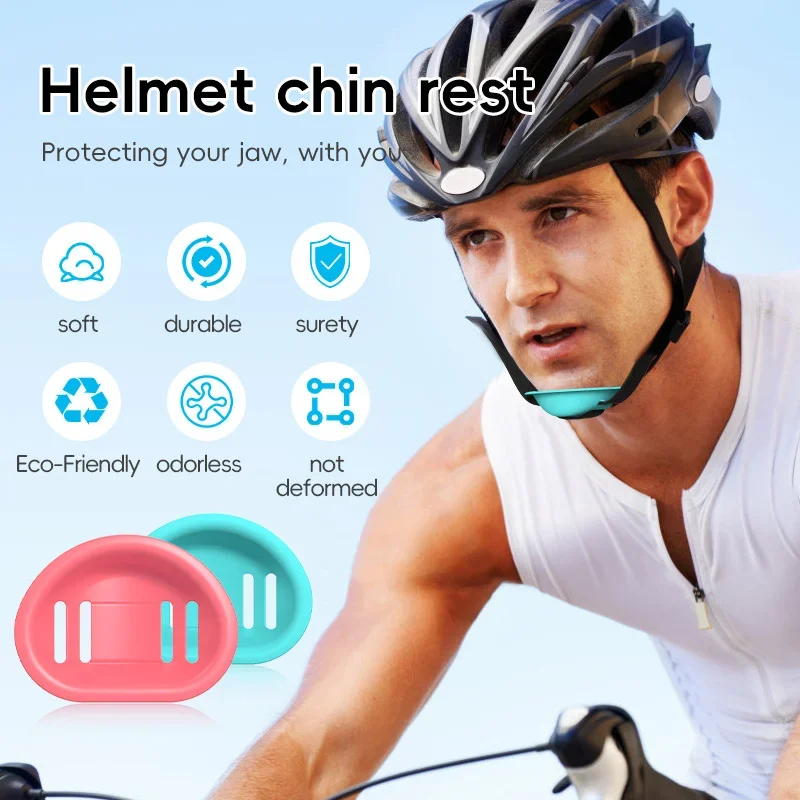 1PC Motorbike bicycle helmet chin guard block Anti-stretching chin spacer Battery car helmet silicone accessories