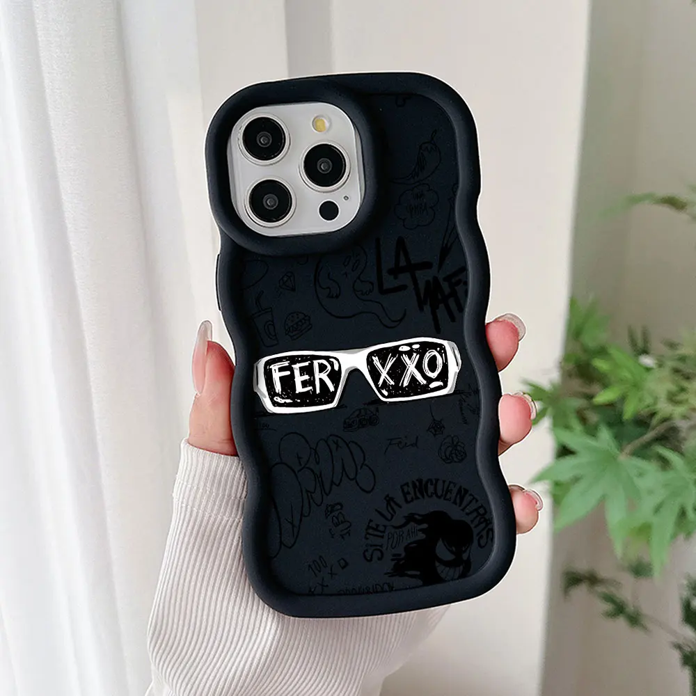 Custodia per telefono Singer Feid Ferxxo per IPhone 15 14 13 12 11 Pro Max XR XS X 7 8 Plus SE20 Cover posteriore in TPU morbido Color caramella