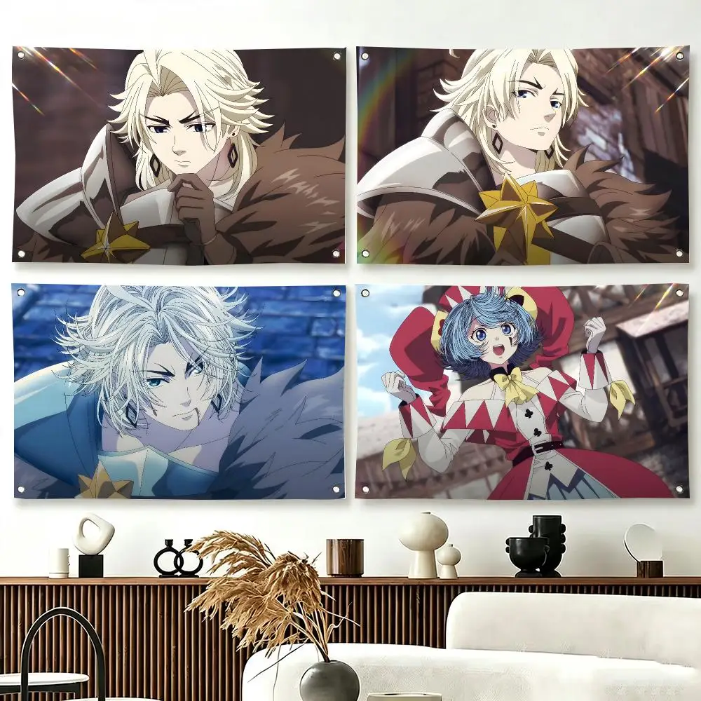 Fantasy Anime H-Heavy Knight Flags  For Living Room Home Dorm Decor Wall Outdoor Camping Party Banner Gifts