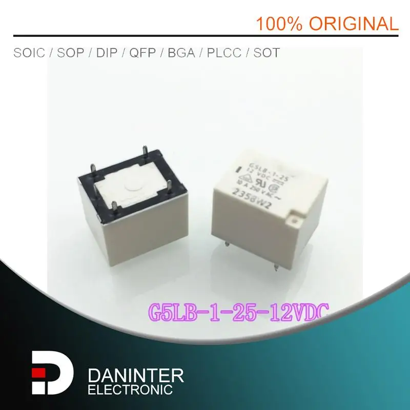 New 10pcs/lot relay G5LB-1-25-12VDC G5LB-1-25 G5LB-1-25-12V  G5LB-1-25  12VDC  10A  5PIN