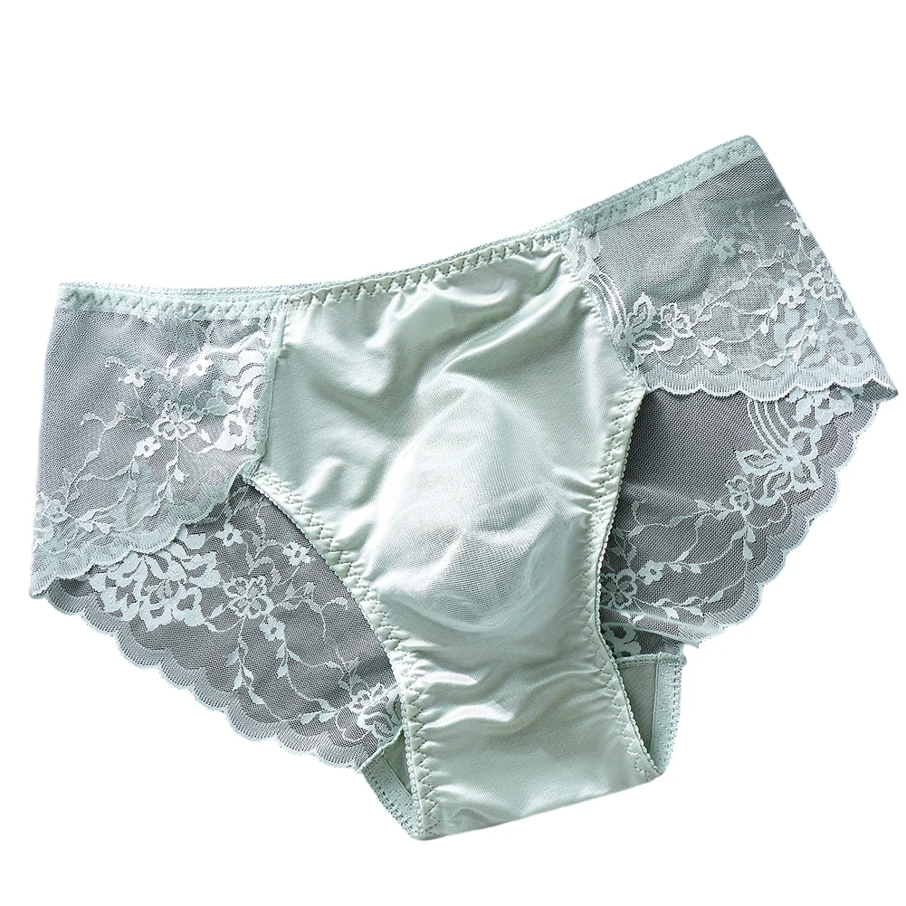 Cuecas masculinas de renda sem costura, cuecas de seda gelo elásticas, sissy, bolsa com protuberância 3d, cintura baixa, lingerie muito quente, calcinha gay unissex