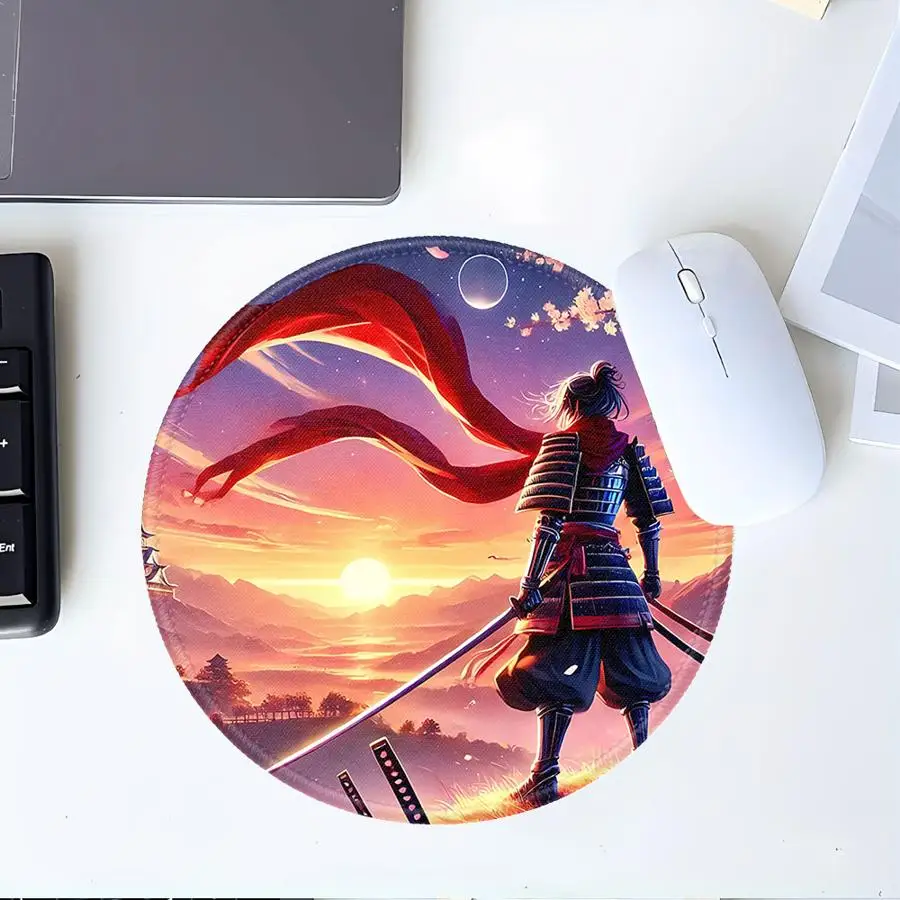 1pc Mouse Pad Desk accessories Computer Laptop Pad Keyboard Mouse Pad office Pad Game Console Pad overlock Samurai Art