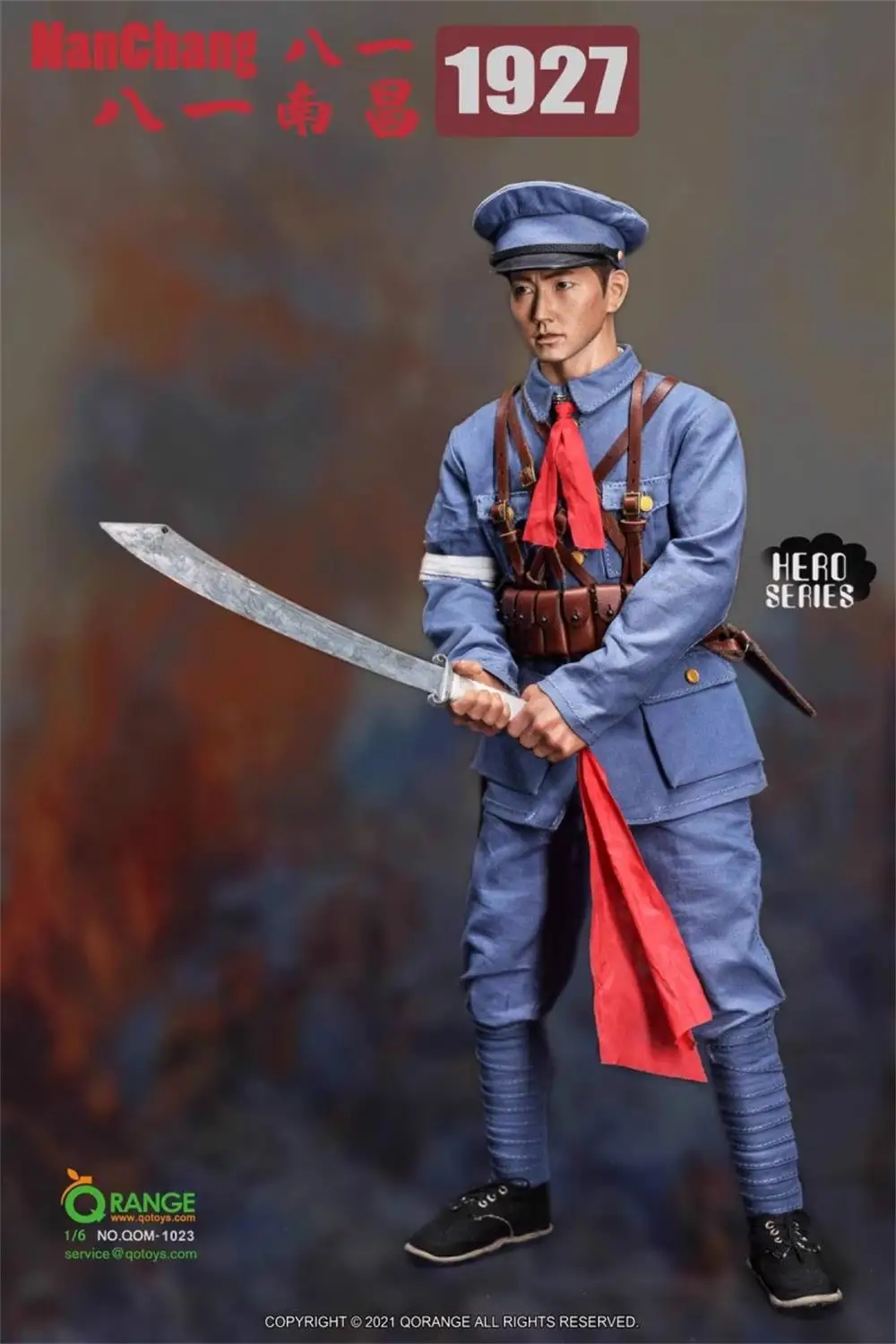 1/6 QOTOYS QORANGE QOM-1023 Asia Guy Soldier Warrior Revolution in Nan Chang 1927 Dress Weapon Suit No Body No Head For 12