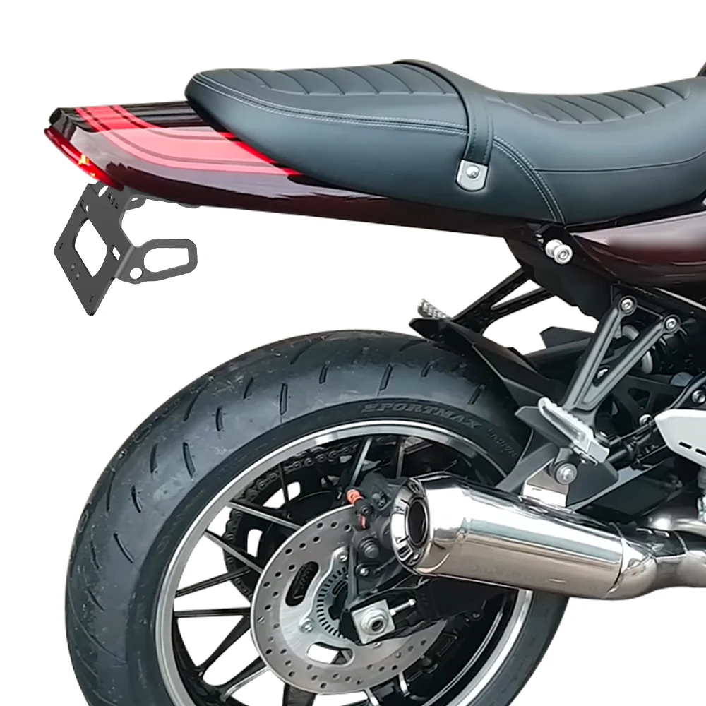 Motorcycle Fit For Kawasaki Z900RS 2018-2026 Z900 RS Rear License Plate Holder Bracket with Light Tail Tidy Fender Eliminator