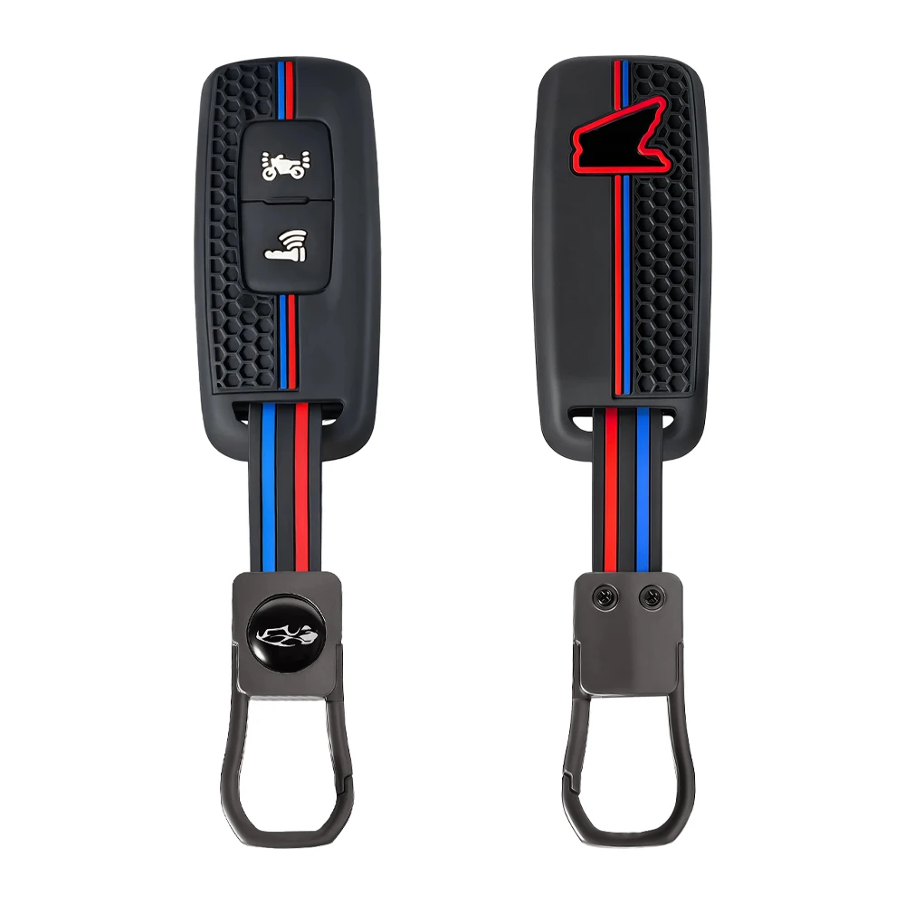 Silikon Motorrad Smart Key Fob Abdeckung für Honda PCX160 PCX125 VISION SH350 ADV 350 Schlüsselanhänger Kratzfester Motorrad-Schlüsselschutz