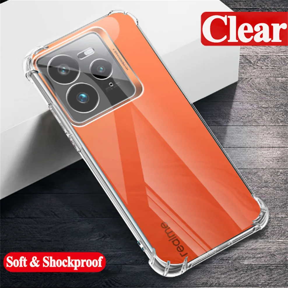 Clear Case for Realme GT7 Pro 6T Neo5 5SE GT3 Neo 3 GT2 Neo2 2T 5G Soft Shockproof Silicone Phone Cases Realme GT 7 Pro Cover