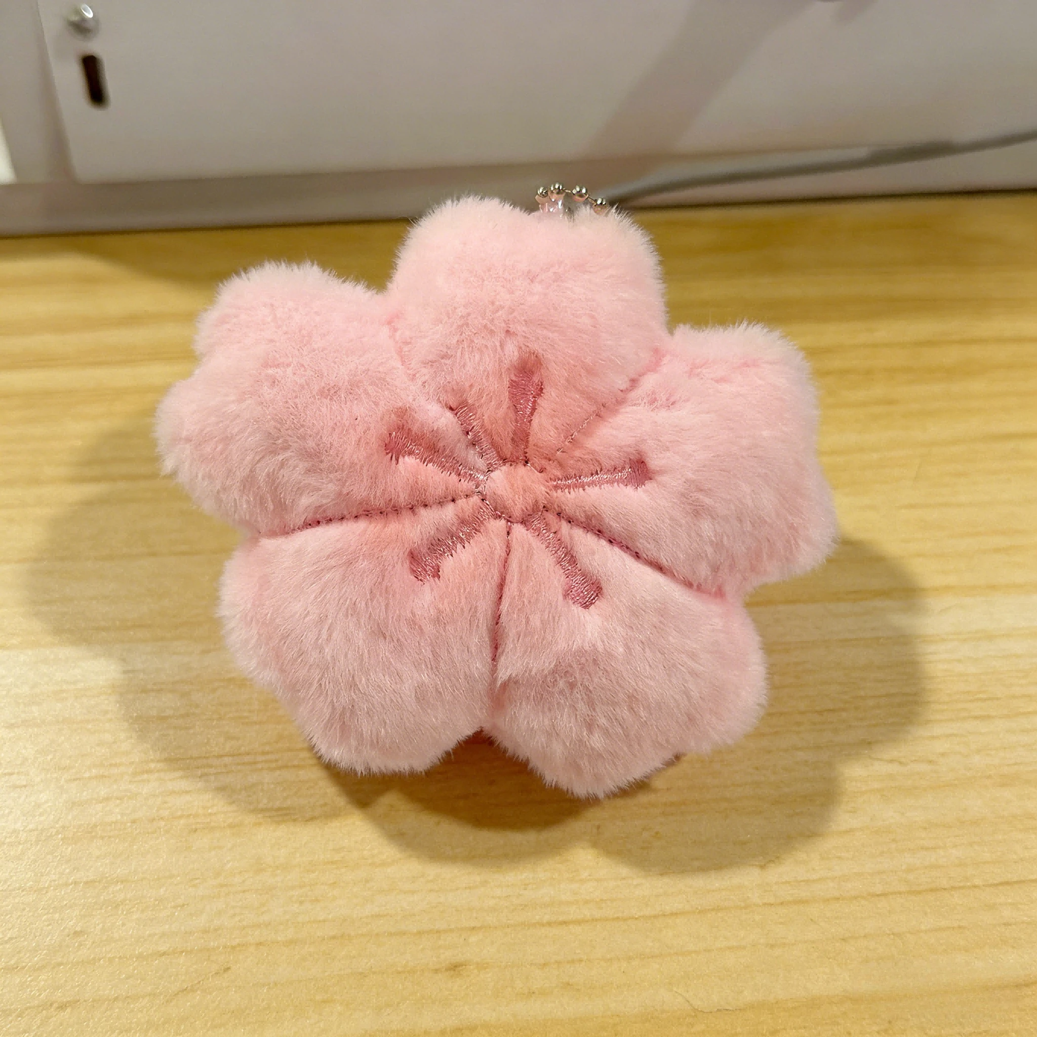 

2026 New Sakura Series Plush Keychain Soft Cherry Blossom Bag Pendant Backpack Charm Healing Cute Gift for Girlfriend Women