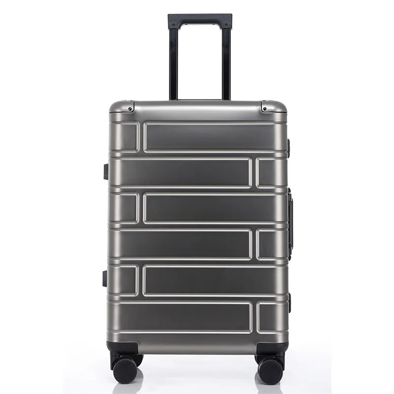 100% aluminiowo-stop magnezu walizka podróżna bagaż toczny 24 \