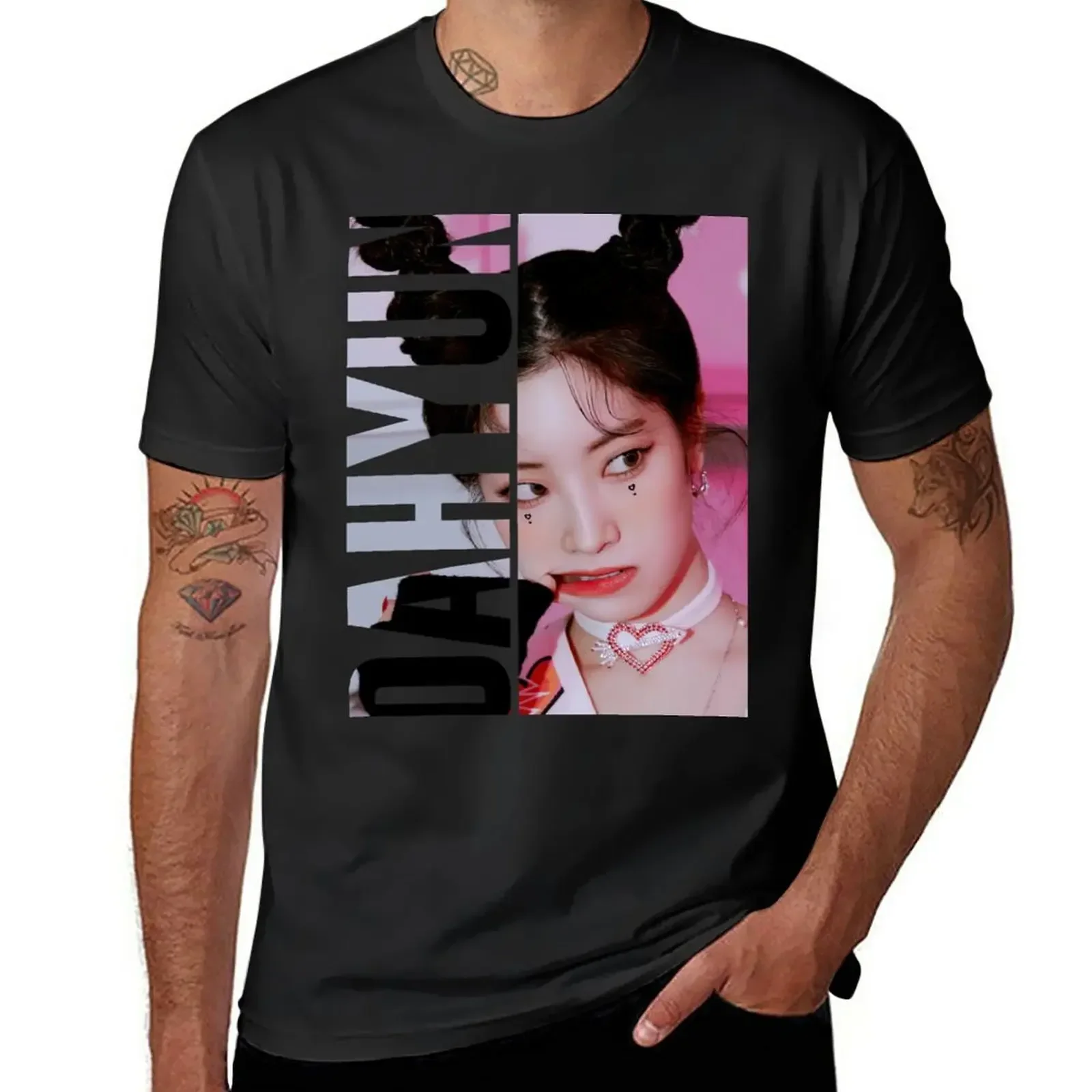 KPOP DAHYUN T-Shirt oversized tops men t shirt