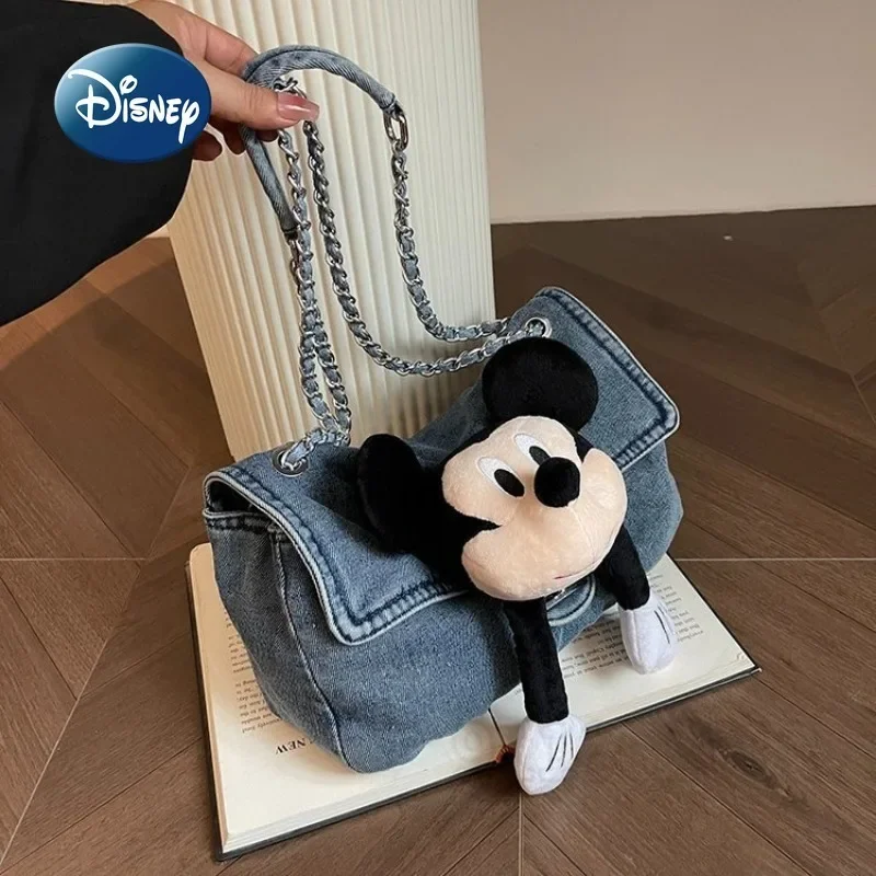 Disney Mickey\'s New Women\'s Shoulder Bag 3D Cartoon Cute Women\'s Crossbody Bag Fashion Doll Women\'s Bag Large Capacity