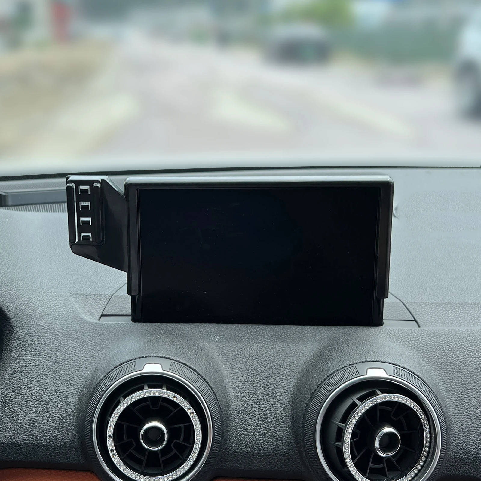 Car Mobile Phone Holder for Audi Q2 7inch GPS Bracket Navigation Stand Auto Accessories