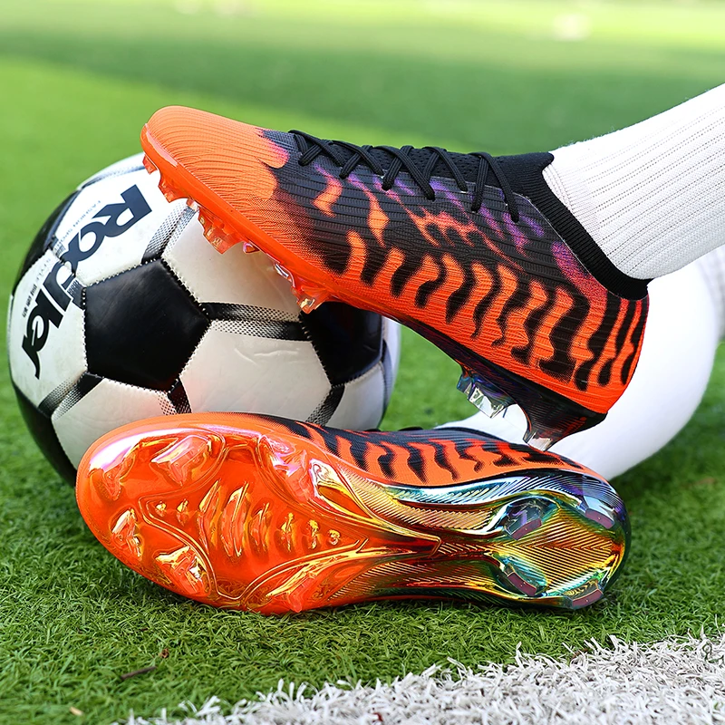 New Men Soccer Shoes Light High-quality Sneakers Grass Match Hot-selling Football Boots Non-Slip Mid-top Training Cleats Outdoor
