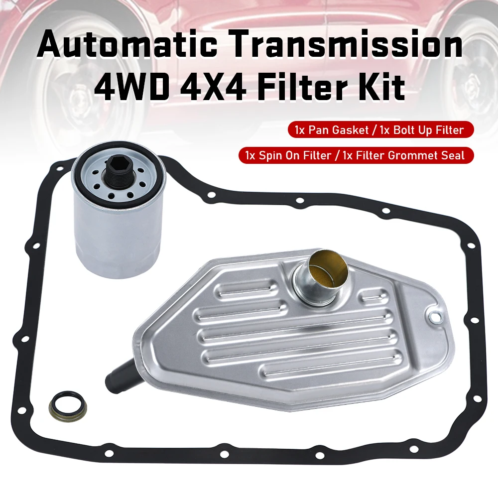 Transmission Filter Kit Deep Pan Automatic Transmission 4WD 4X4 Filter Kit For Chrysler Dodge Jeep Ram Durango Grand Cherokee