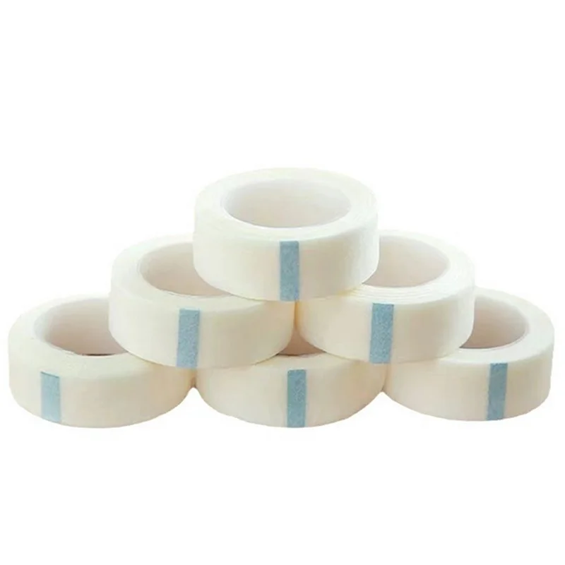 5//10/20/50PCS 9M * 1.25CM Nastri Traspiranti Patch di Estensione Delle Ciglia Nastro di Pelucchi Occhio Ciglia Finte Patch Palpebra adesivo