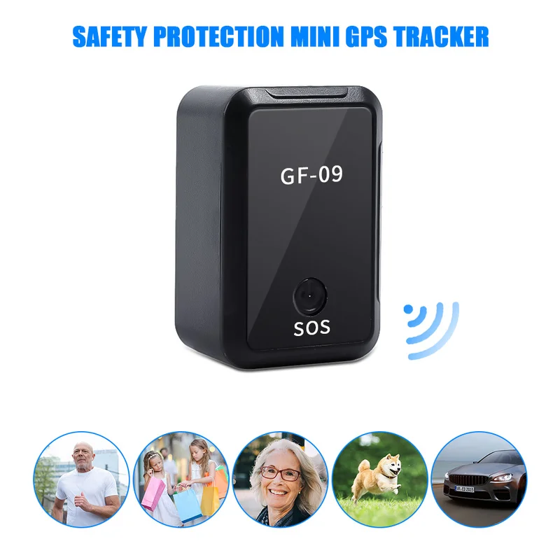 GF09 Mini GPS Tracker Car Anti-Theft Device Locator Voice Recording Vehicle Tracker APP Download Anti-lost for Child Pet Cat Dog