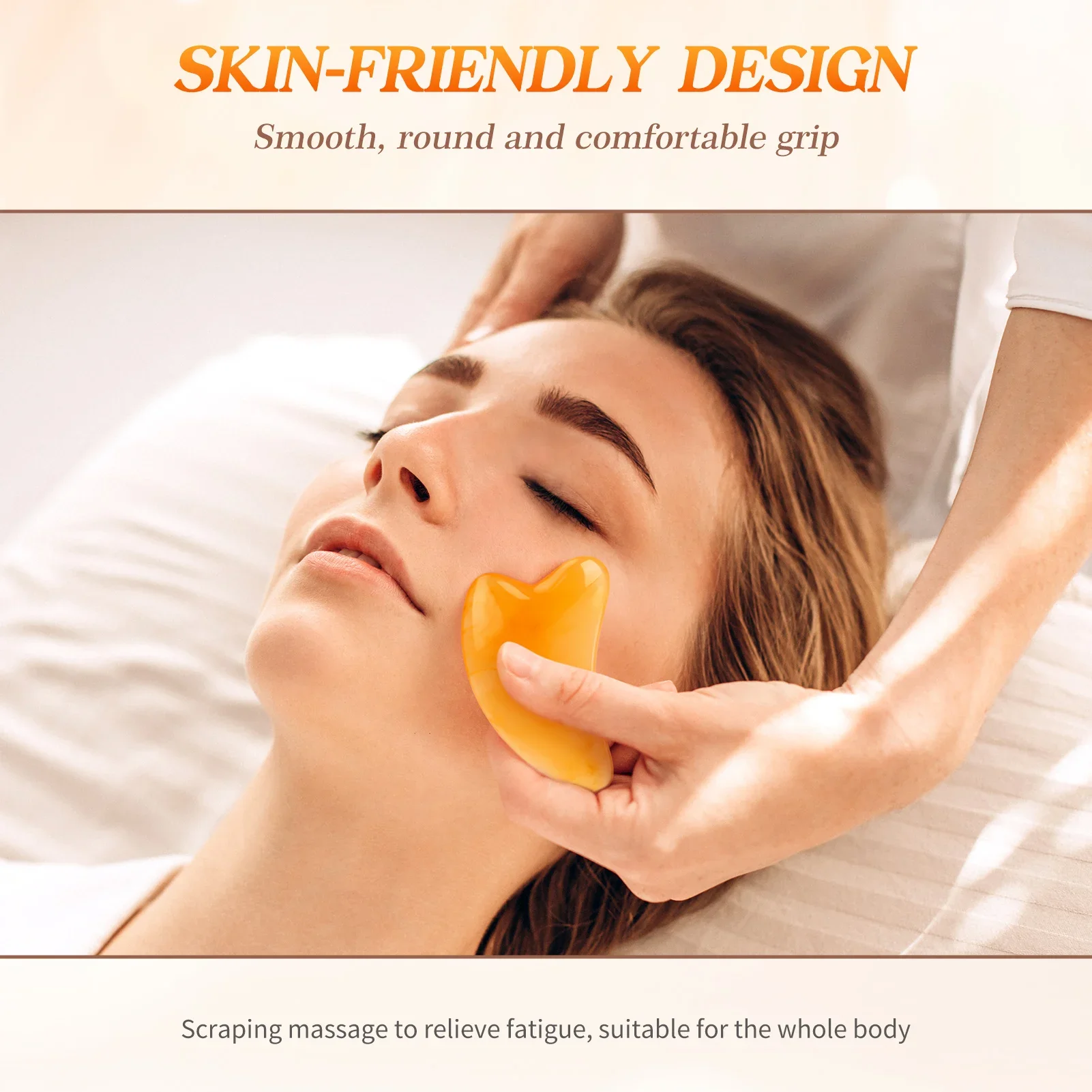 Resin Guasha Massage Board Body Meridian Scraping Scalp Massage Comb Head Eye Neck Face SPA Massager Acupuncture Massage Tools