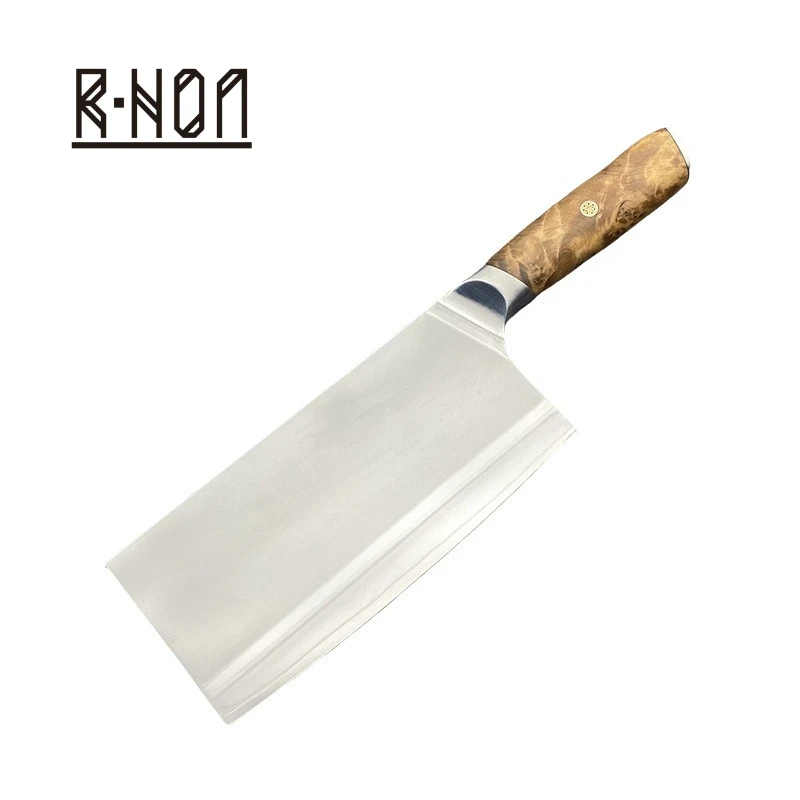 

RHON 7.6inch Compostied Steel Chinese Kitchen Chef Knife Home Used Utility Slicing Meat Vegetable Chopping Fruit Cleaver Knives