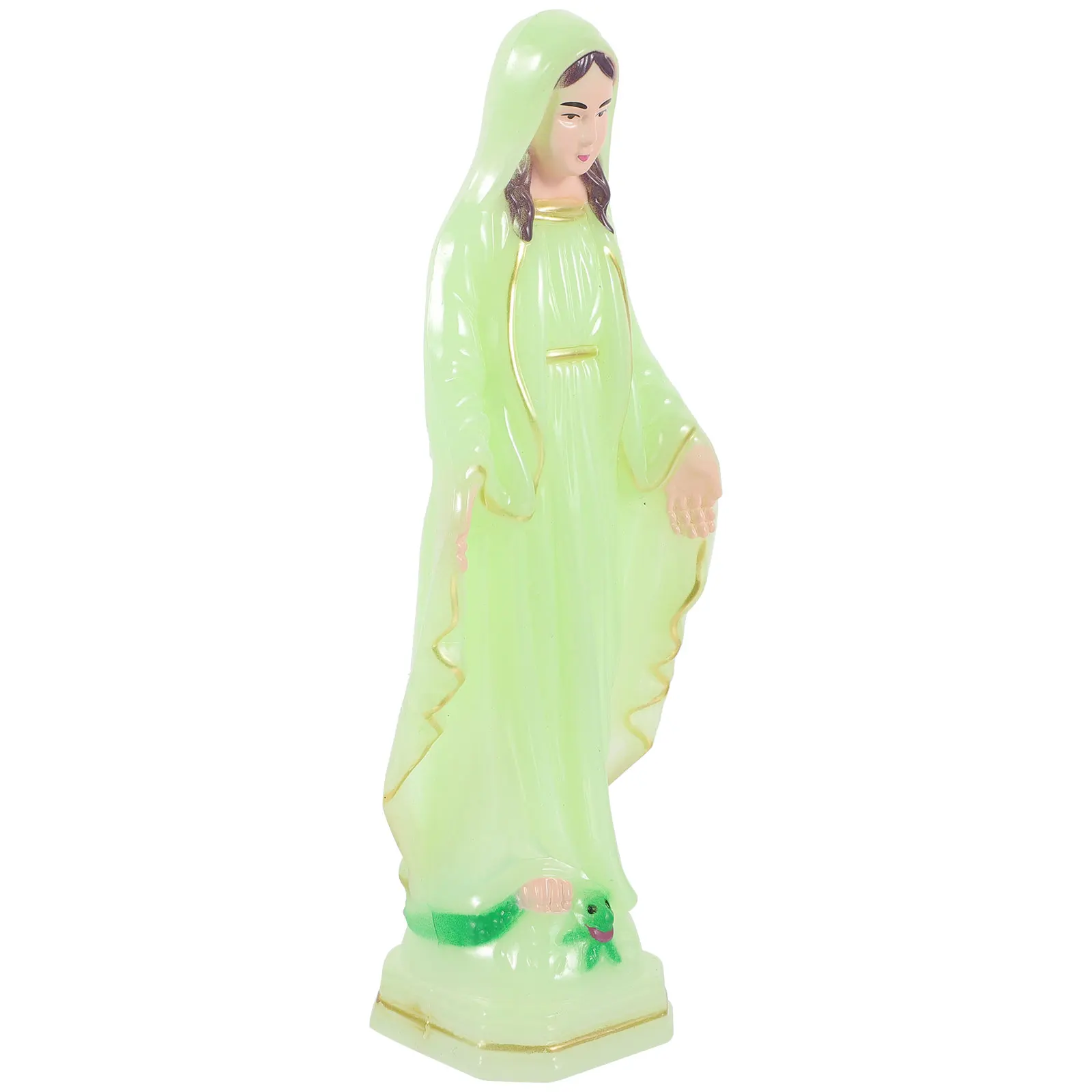 

Virgin Statue Our Lady Dining Table Mini Woman Decor Plastic Pray Figurines Biblical Statues Ornaments