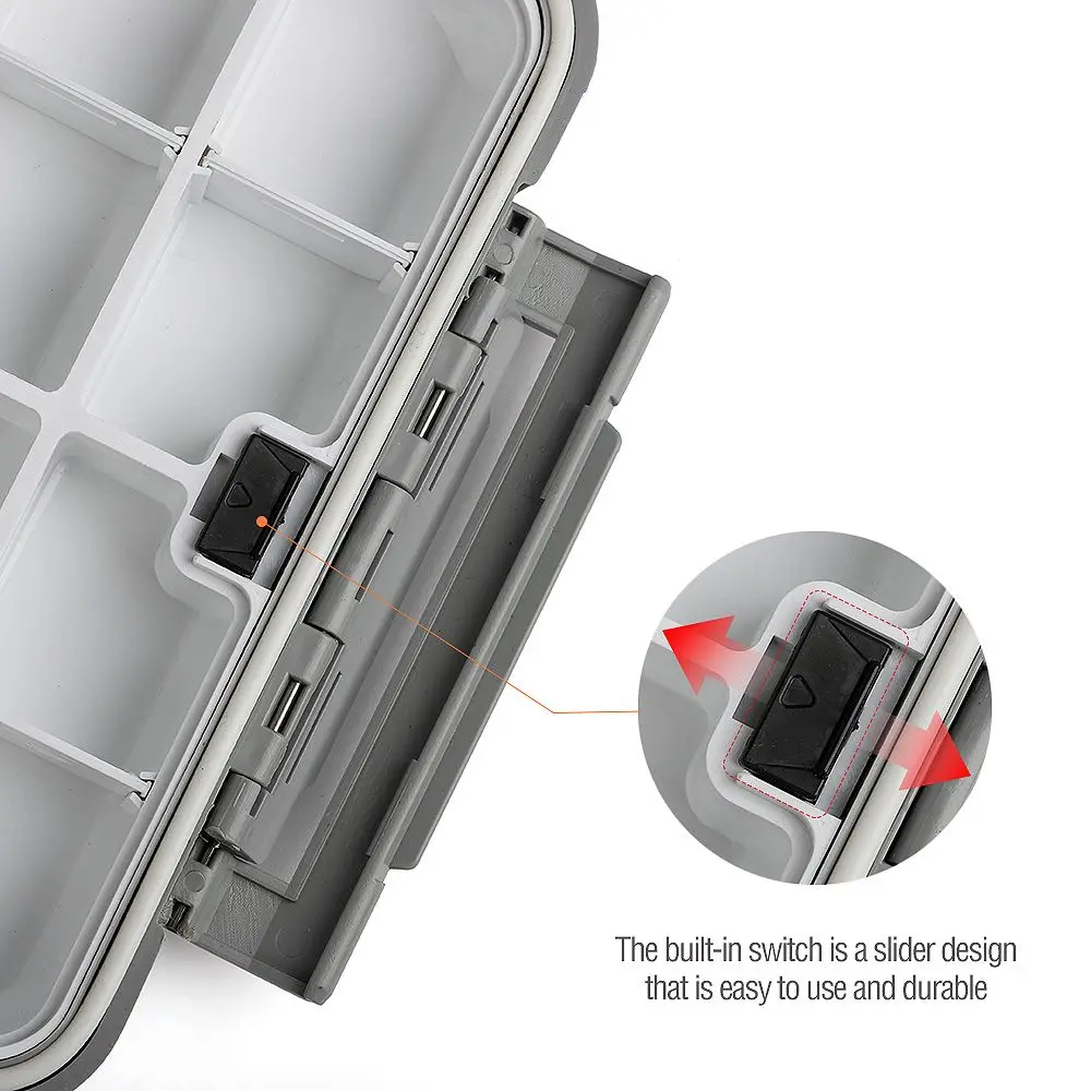 

Fly Fishing 30 grids Storage Tackle Luya Waterproof Lure Case Bait Container Fishing Box Fishhook Case