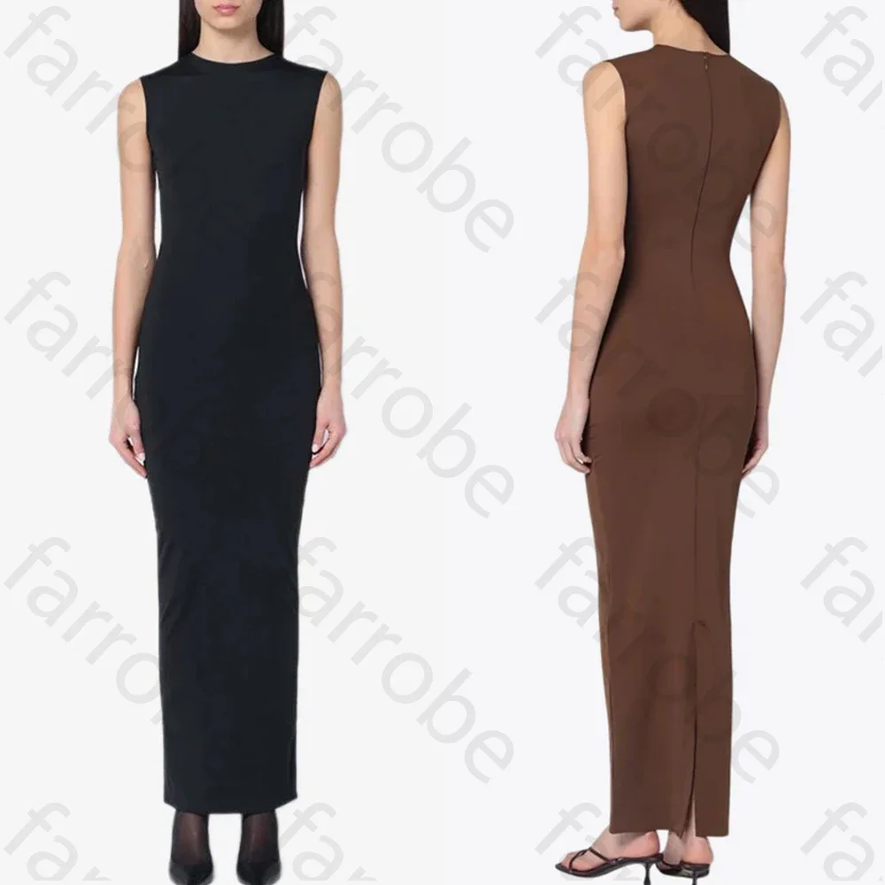 

Customized Elegant Crewneck Maxi Dress A-Line Evening Dresses Occasion Formal Exquisite High Quality Prom Party Gowns for Women