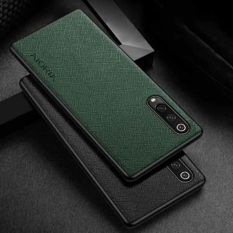 Case for Xiaomi mi9 mi8 Lite SE Cross pattern Leather cover Luxury coque case for xiaomi 9