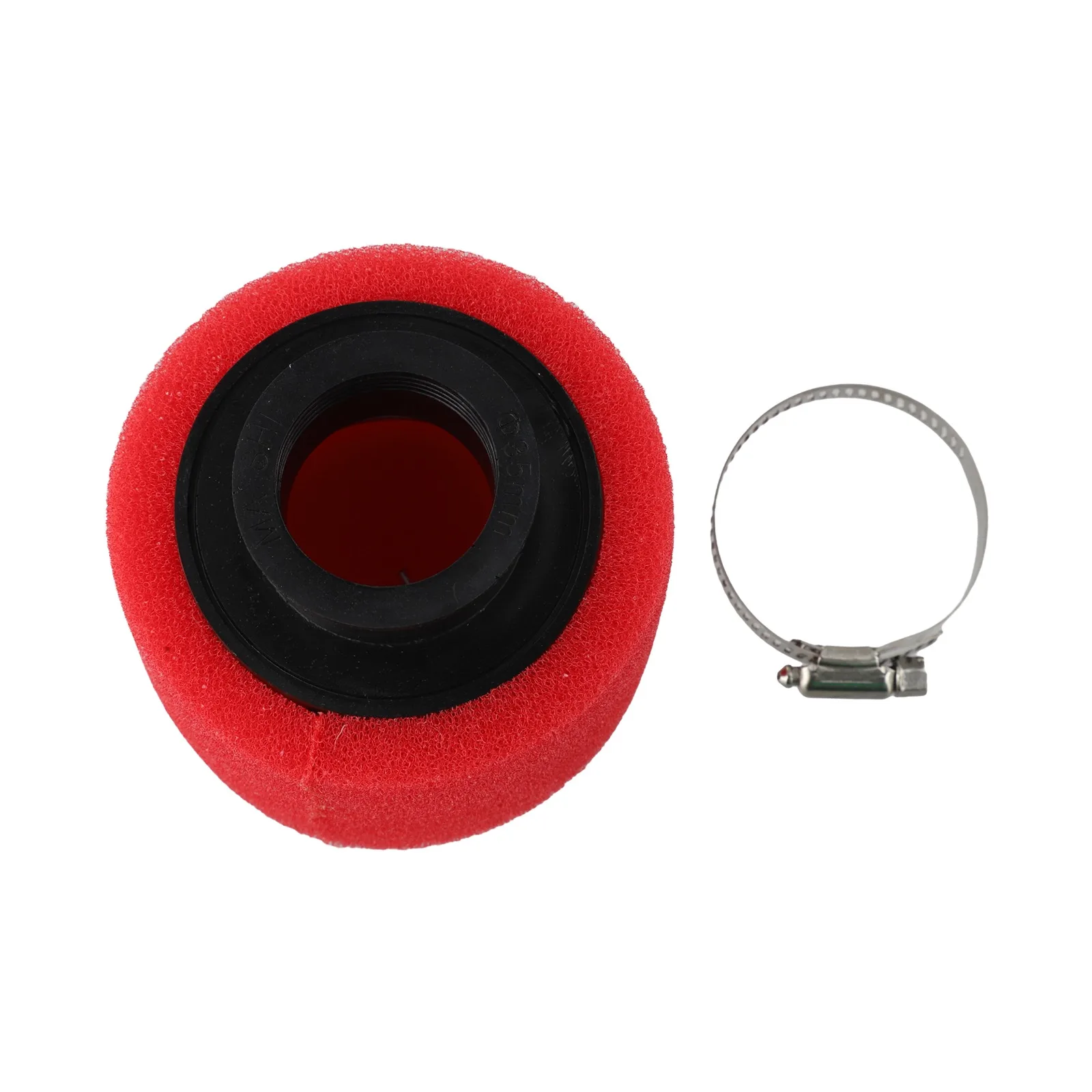 Red Colored Sponge Air Filter with 35mm ID for ATVs Scooters Motorcycles and Bikes with Double Layer Filtration System