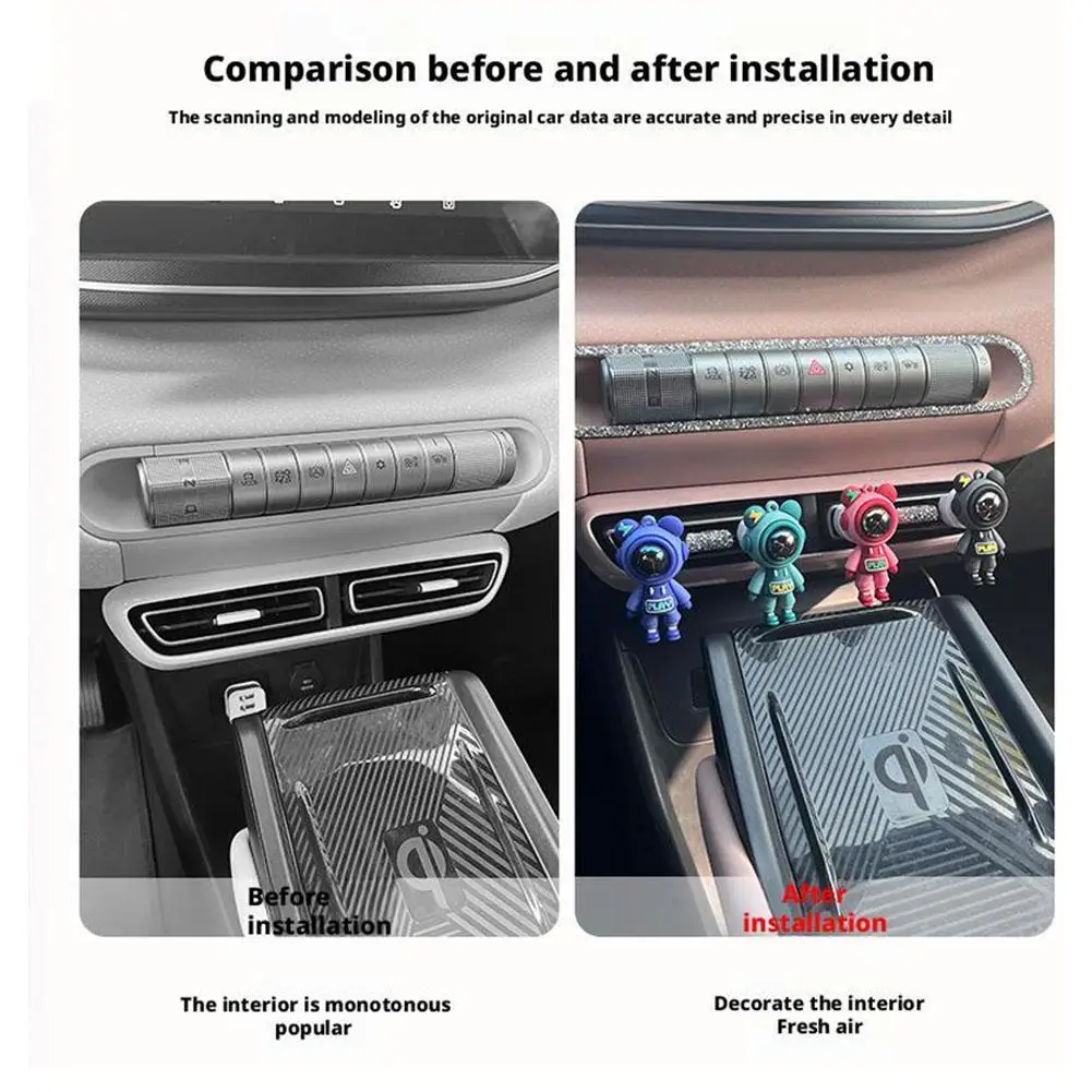 جديد سيارة منفذ الهواء العطور كليب الكرتون رائد الفضاء معطّر الهواء تكييف منفذ الهواء الروائح ديكور السيارات الداخلي #5